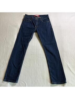 Levis 511 Skinny Jeans 27x27 Fits Like 27X26 Dark Wash Stretch Denim Womens Blue
